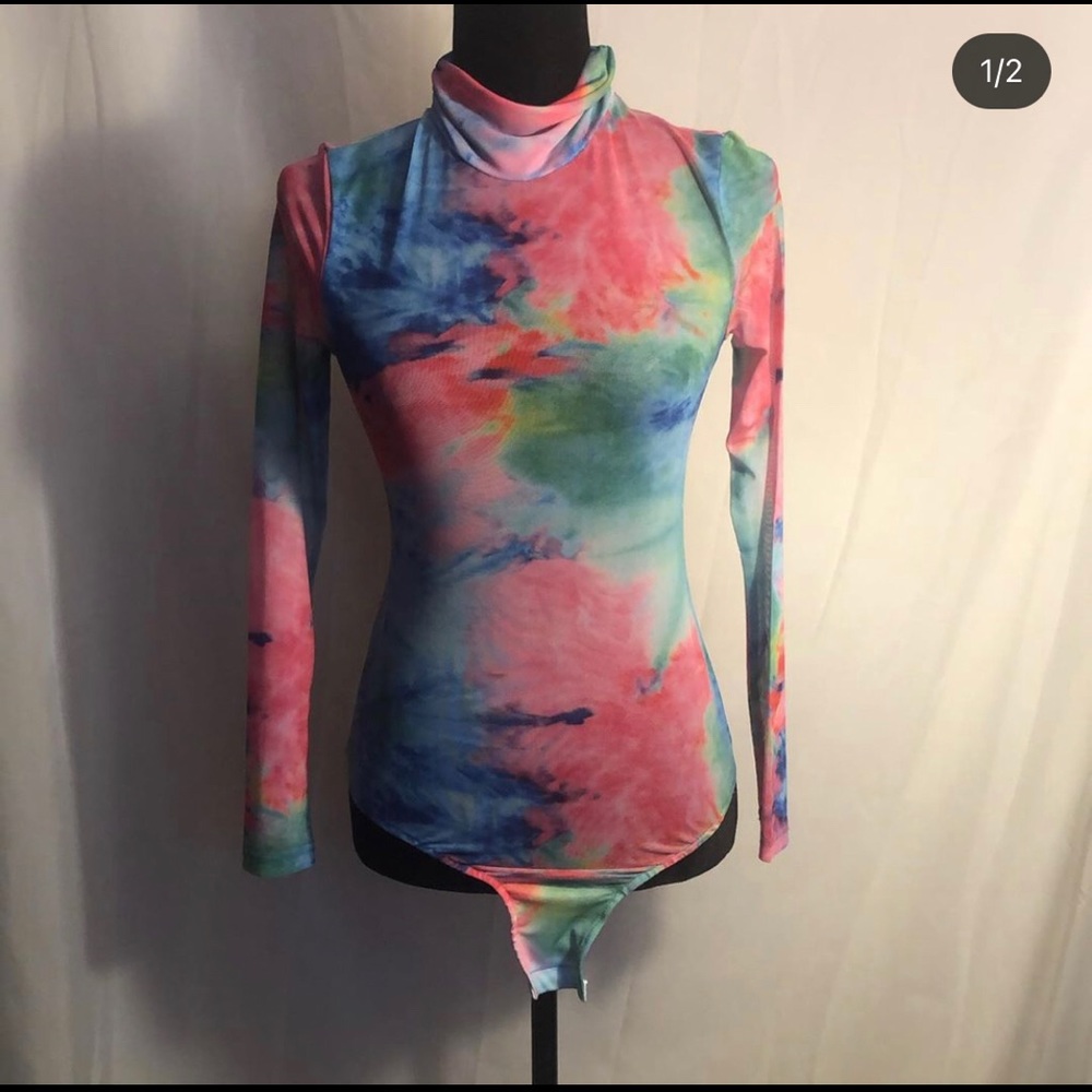 iHeartRaves see-thru mesh bodysuit size small